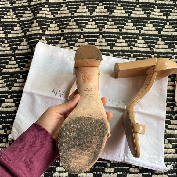 Stuart Weitzman | Walkaway Leather Heels - Picture 7 of 11